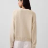 Oversize-Crop-Pullover aus 100 % Baumwolle