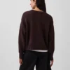 Oversize-Crop-Pullover aus 100 % Baumwolle