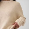 Oversize-Crop-Pullover aus 100 % Baumwolle