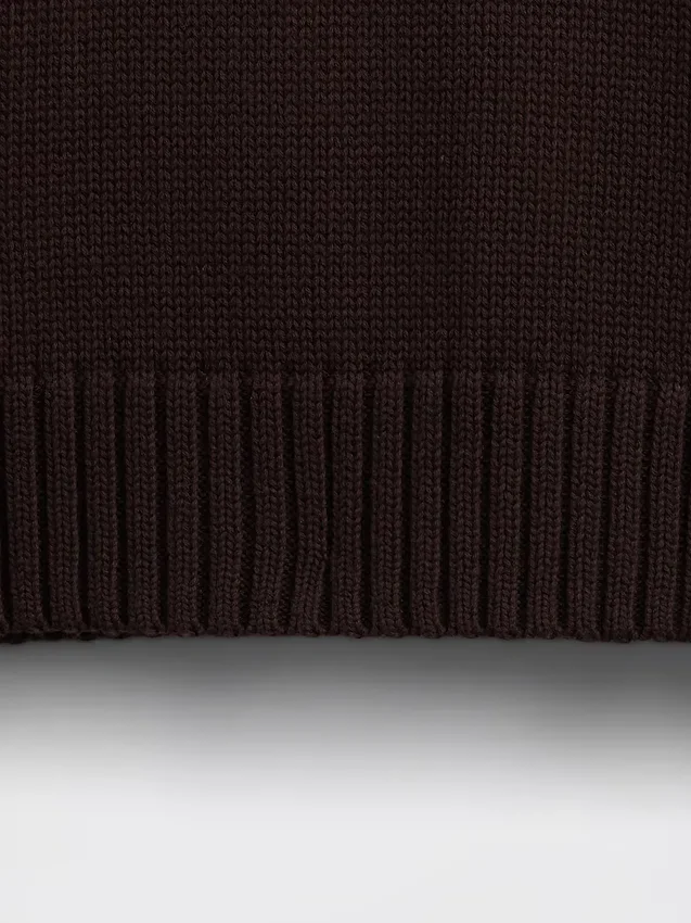 Oversize-Crop-Pullover aus 100 % Baumwolle