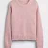 Oversize-Crop-Pullover aus 100 % Baumwolle