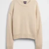 Oversize-Crop-Pullover aus 100 % Baumwolle