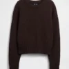 Oversize-Crop-Pullover aus 100 % Baumwolle