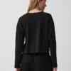 Oversize-Crop-T-Shirt aus Strick