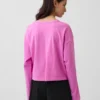Oversize-Crop-T-Shirt aus Strick