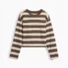 Oversize-Crop-T-Shirt aus Strick
