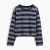 Oversize-Crop-T-Shirt aus Strick
