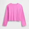 Oversize-Crop-T-Shirt aus Strick