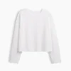 Oversize-Crop-T-Shirt aus Strick