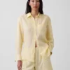 Oversize-Hemd aus 100 % Leinen