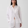 Oversize-Hemd aus 100 % Leinen