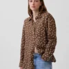 Oversize-Hemd aus 100 % Leinen
