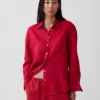 Oversize-Hemd aus 100 % Leinen
