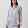 Oversize-Hemd aus 100 % Leinen
