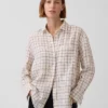 Oversize-Hemd aus 100 % Leinen