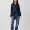 Oversize-Hemd aus 100 % Leinen