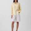 Oversize-Hemd aus 100 % Leinen