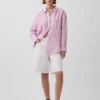 Oversize-Hemd aus 100 % Leinen