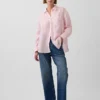 Oversize-Hemd aus 100 % Leinen