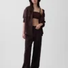 Oversize-Hemd aus 100 % Leinen