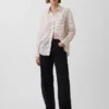 Oversize-Hemd aus 100 % Leinen