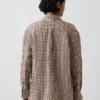 Oversize-Hemd aus 100 % Leinen