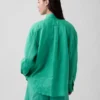 Oversize-Hemd aus 100 % Leinen