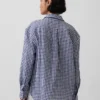 Oversize-Hemd aus 100 % Leinen