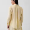 Oversize-Hemd aus 100 % Leinen