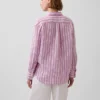 Oversize-Hemd aus 100 % Leinen