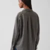 Oversize-Hemd aus 100 % Leinen