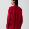 Oversize-Hemd aus 100 % Leinen