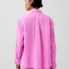 Oversize-Hemd aus 100 % Leinen