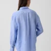 Oversize-Hemd aus 100 % Leinen