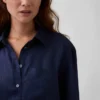 Oversize-Hemd aus 100 % Leinen