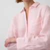 Oversize-Hemd aus 100 % Leinen