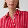 Oversize-Hemd aus 100 % Leinen
