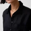Oversize-Hemd aus 100 % Leinen