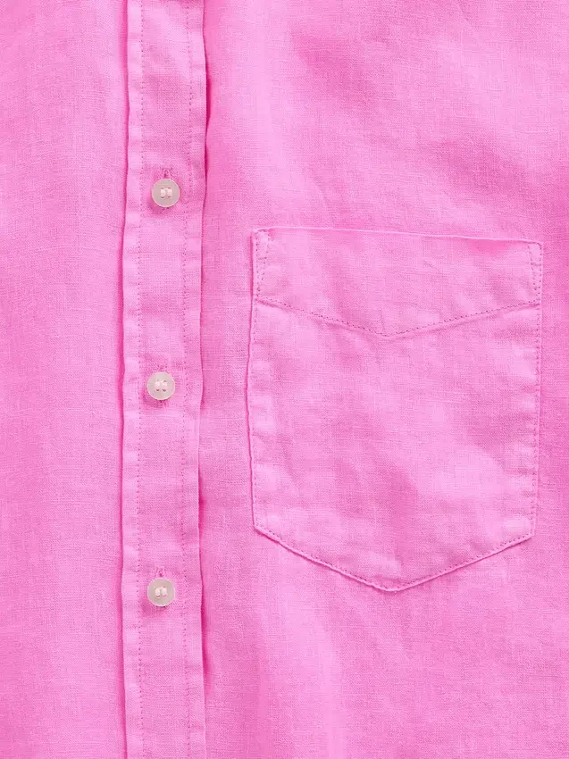 Oversize-Hemd aus 100 % Leinen