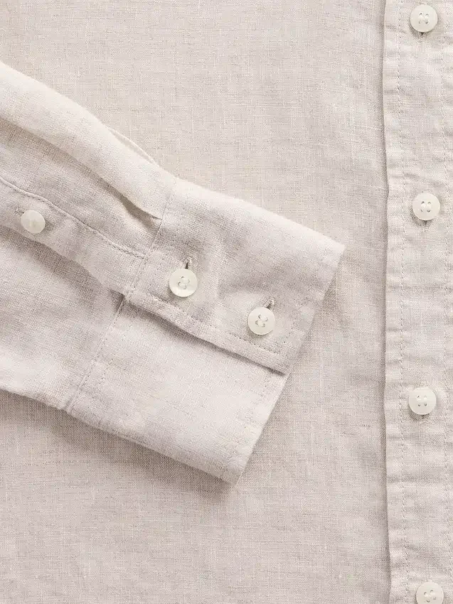 Oversize-Hemd aus 100 % Leinen