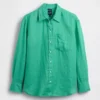 Oversize-Hemd aus 100 % Leinen