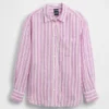 Oversize-Hemd aus 100 % Leinen