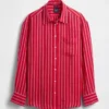 Oversize-Hemd aus 100 % Leinen