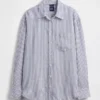 Oversize-Hemd aus 100 % Leinen