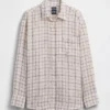 Oversize-Hemd aus 100 % Leinen