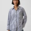 Oversize-Hemd aus Bio-Baumwollpopeline