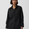 Oversize-Hemd aus Bio-Baumwollpopeline