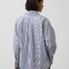 Oversize-Hemd aus Bio-Baumwollpopeline