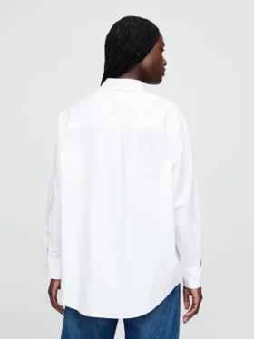 Oversize-Hemd aus Bio-Baumwollpopeline