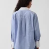 Oversize-Hemd aus Bio-Baumwollpopeline